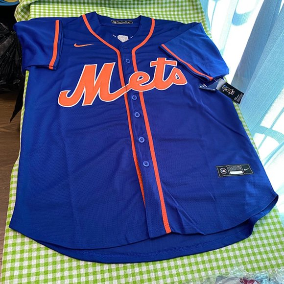 Nike New York Mets MLB Jacob Degrom Blue Jersey 48# - Picture 1 of 6